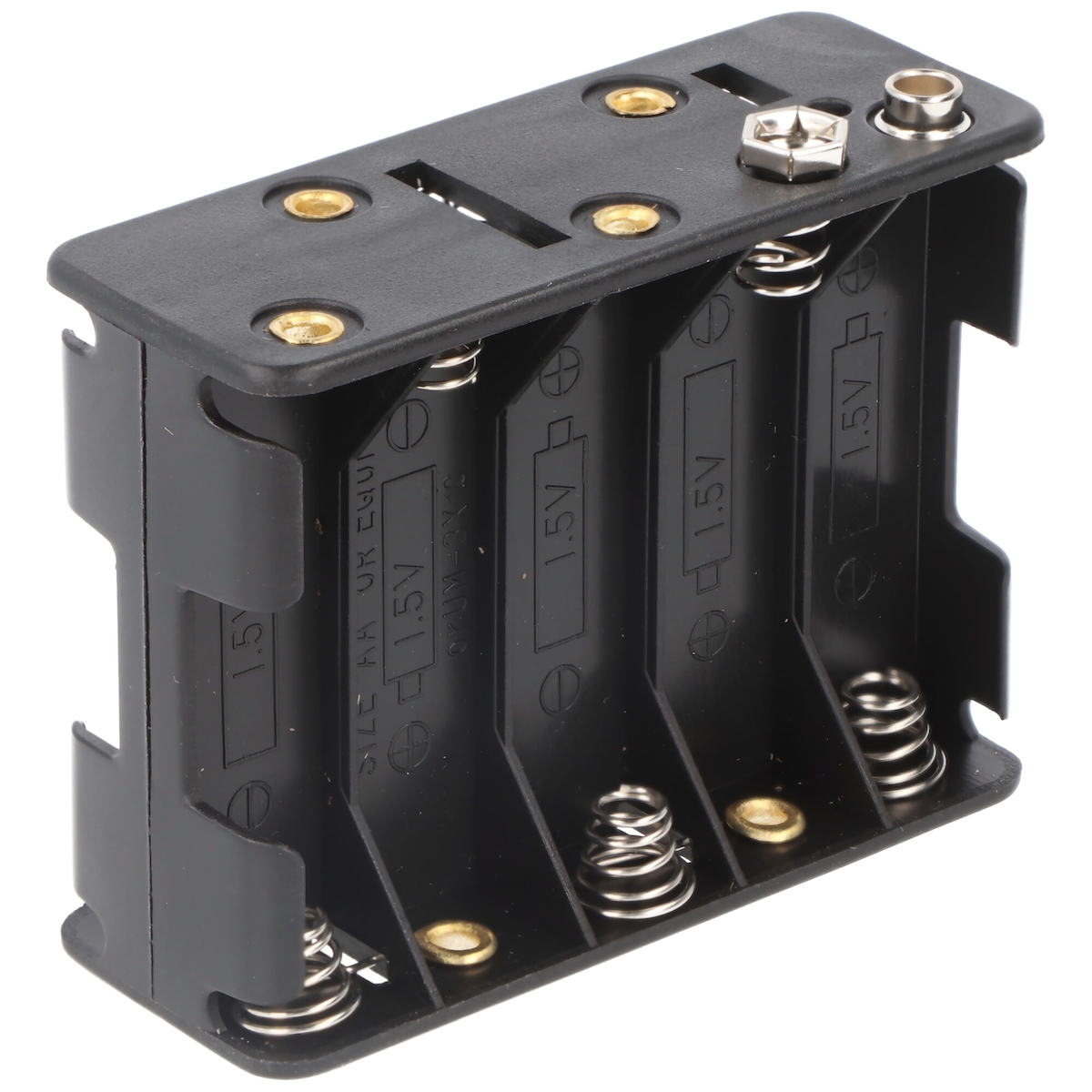 goobay Batteriehalter AA für 10x Mignon LR6 mit Druckknopf Image