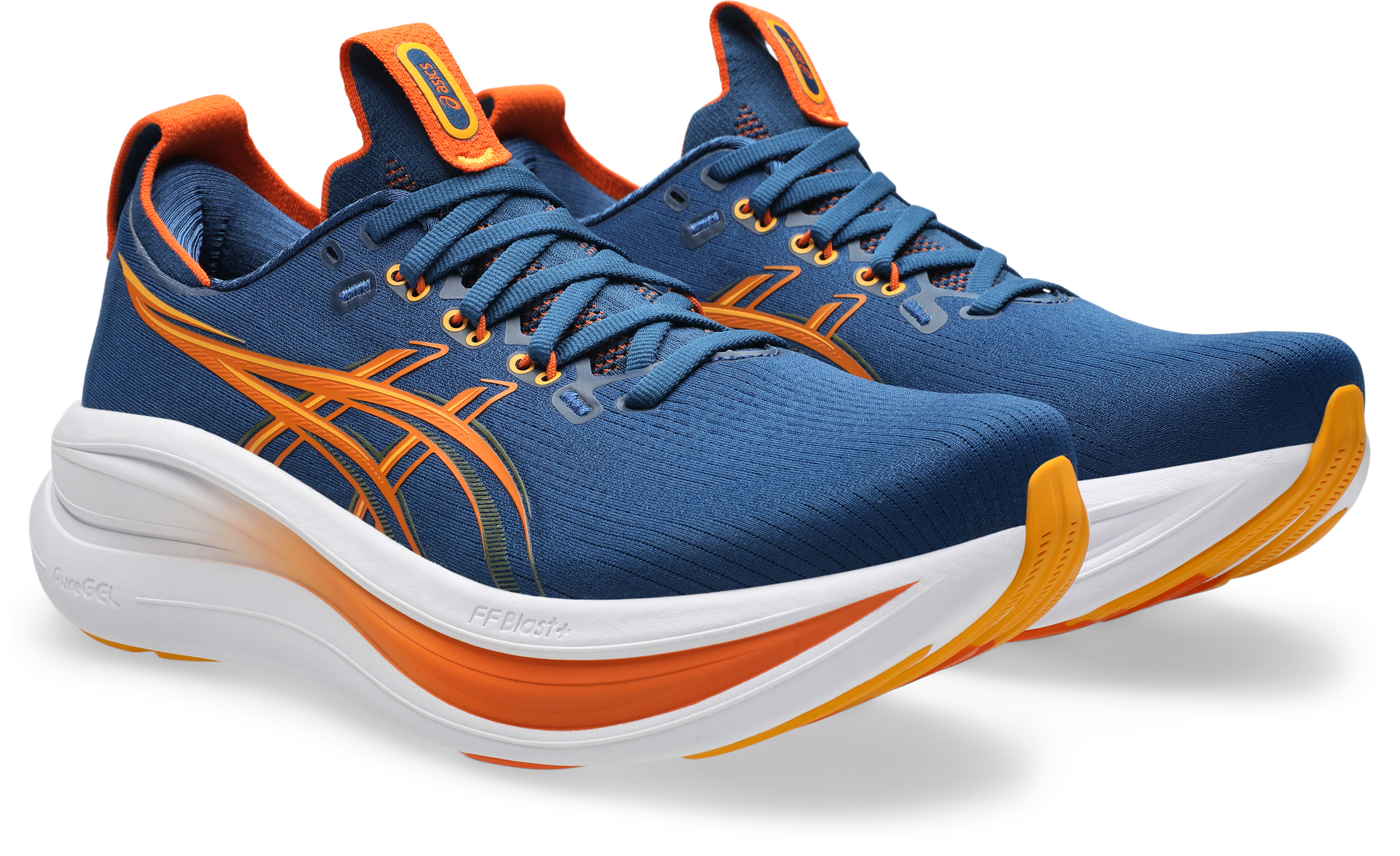 Laufschuh ASICS "GEL-NIMBUS 28", Herren, Gr. 48, twilight blau, anzu, Synthetik, Schuhe Laufschuh