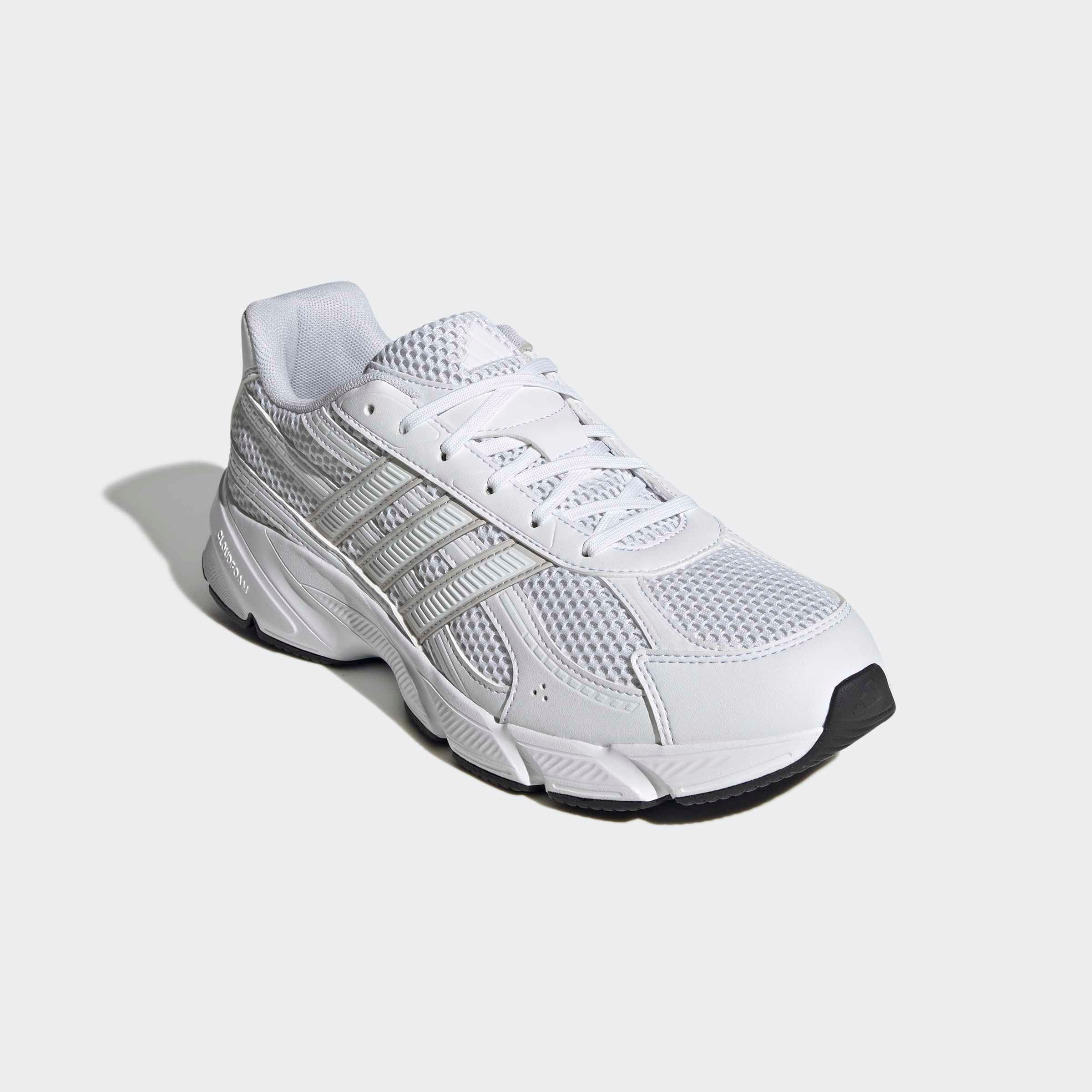 Sneaker ADIDAS SPORTSWEAR "TECHNOCHAOS 2000", Herren, Gr. 42,5, cloud weiß, ftwr weiß, grau one, Synthetik, Textil, Schuhe Sneaker, inspiriert vom Design des adistar control