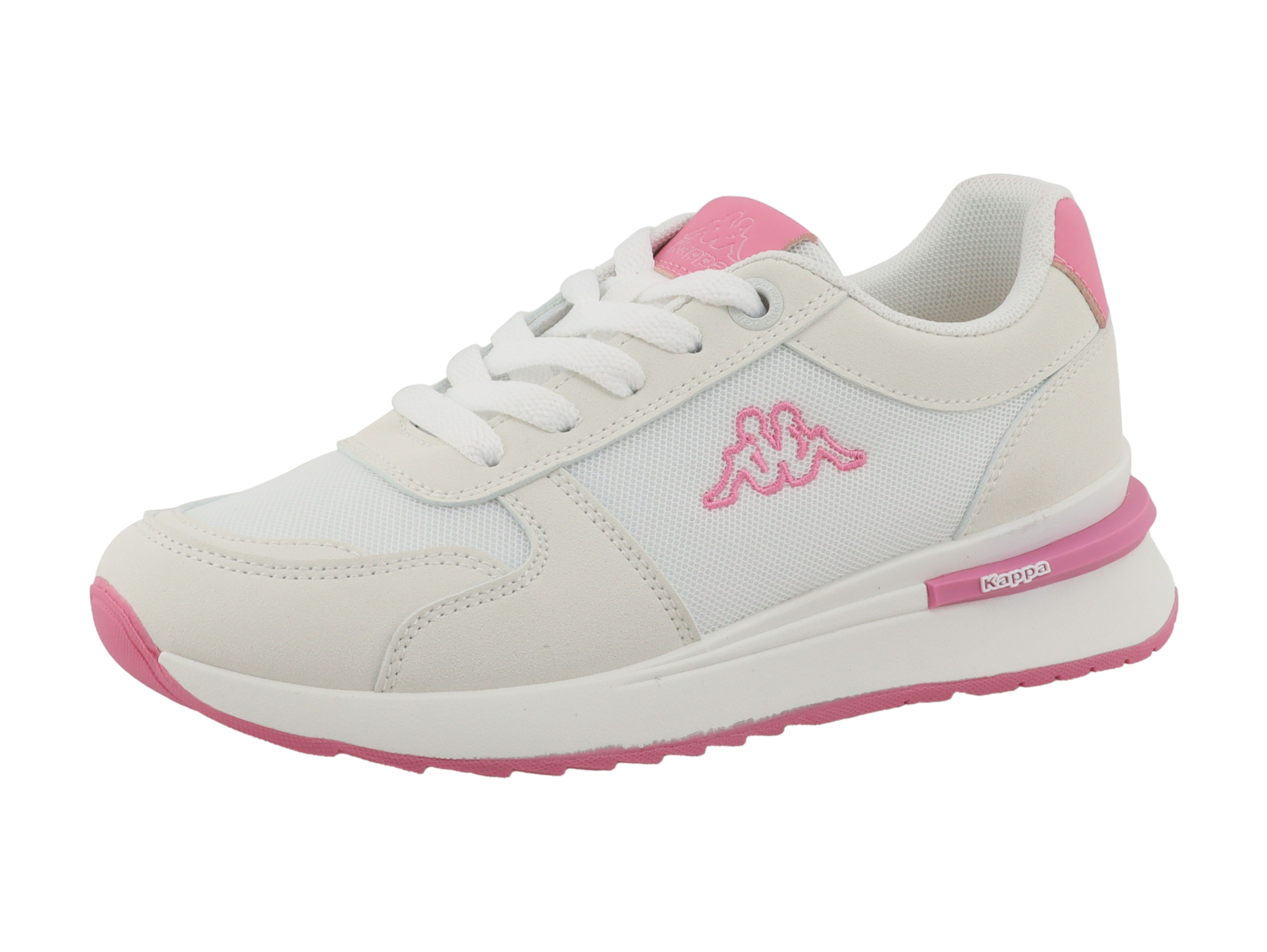 Sneaker KAPPA "EJLA", Damen, Gr. 40, weiß, pink, Synthetik, Schuhe Sneaker