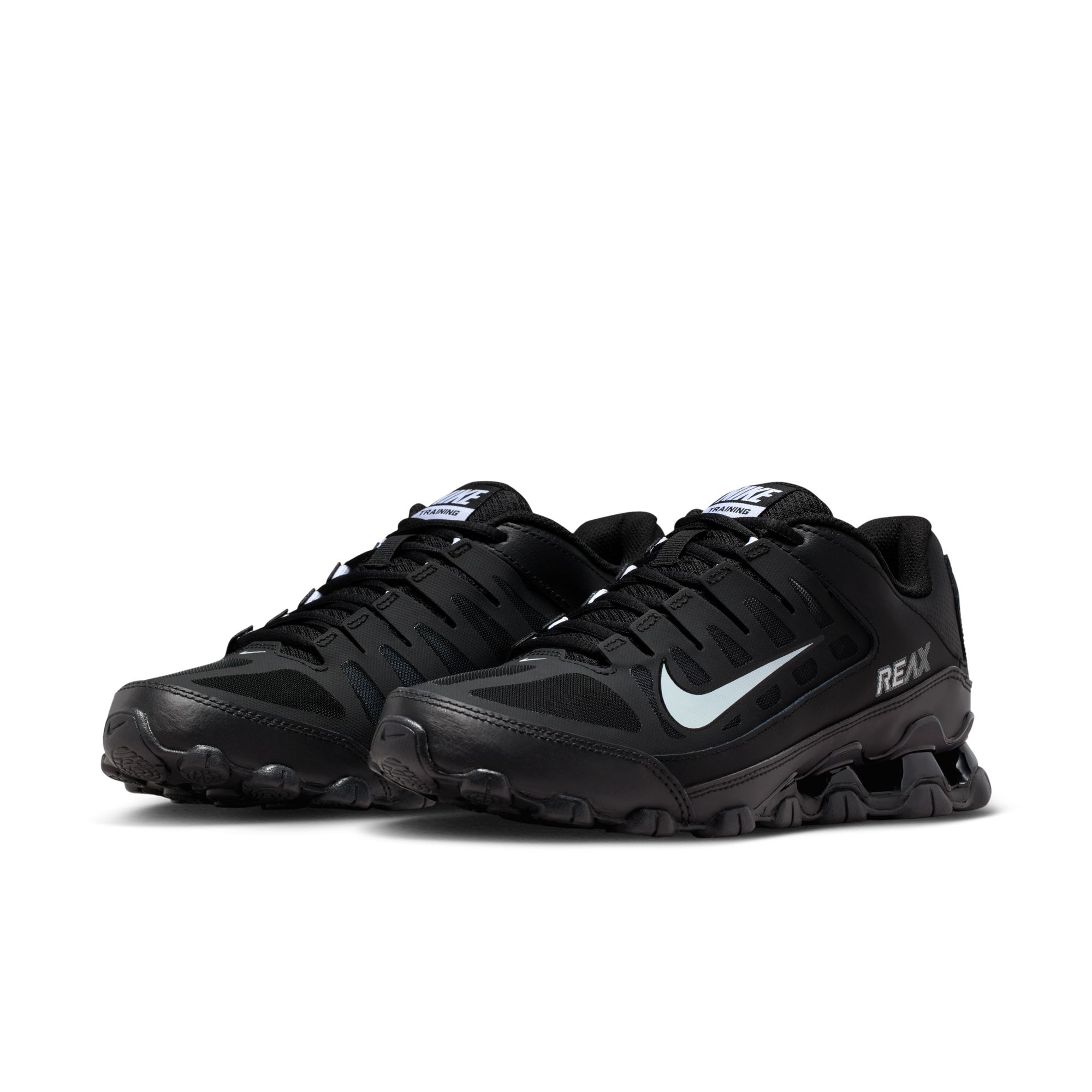 Sneaker NIKE "W NIKE REAX 8 TR MESH", Damen, Gr. 38, schwarz, weiß, Leder, Synthetik, Schuhe Sneaker