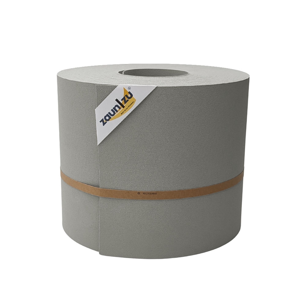 zaun|zu® Sichtschutz Premium Maxi für Doppelstabmatten 24cm hoch Steingrau 50m Image