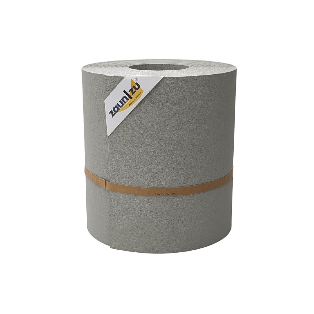 zaun|zu® Sichtschutz Premium Maxi für Doppelstabmatten 24cm hoch Steingrau 26m Image