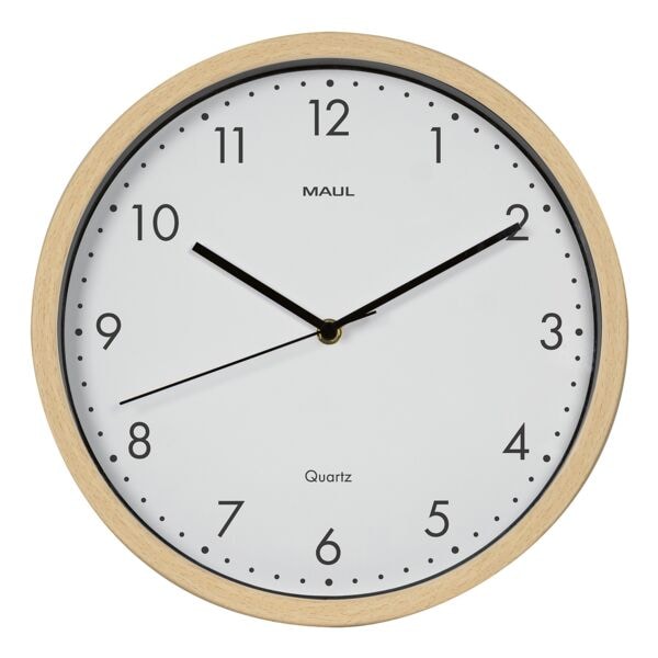 MAUL Wanduhr MAULgrain holzfarben 300 mm braun Image