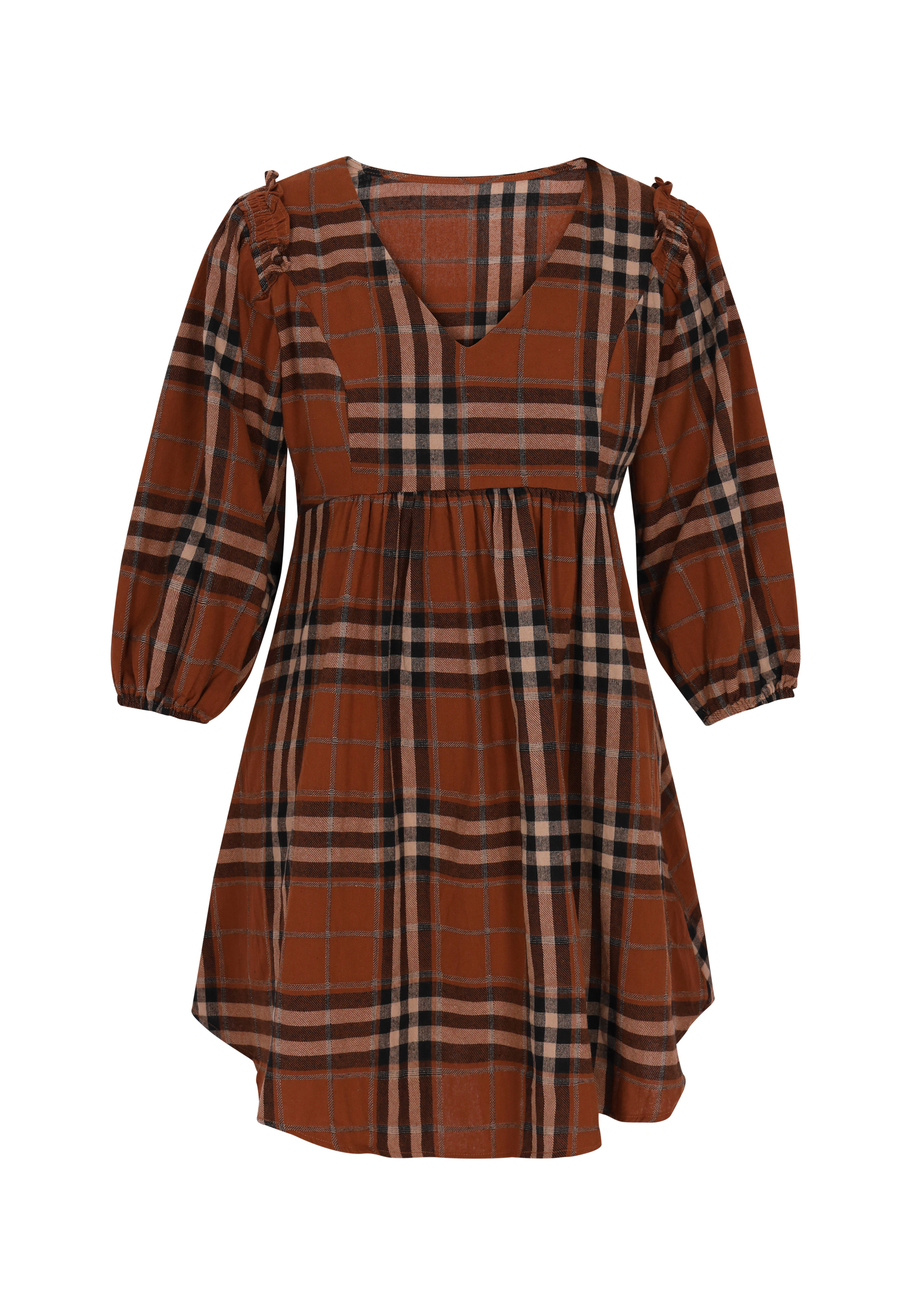 Mymo Kleid Frauen braun L