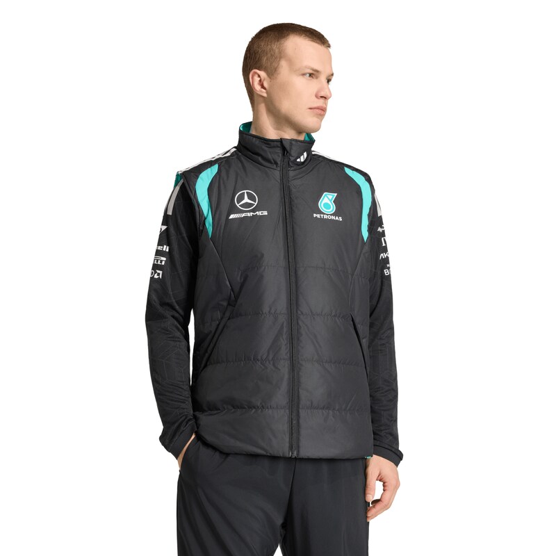 Mercedes AMG Petronas adidas F1 Team Mechanikerweste – Schwarz Image
