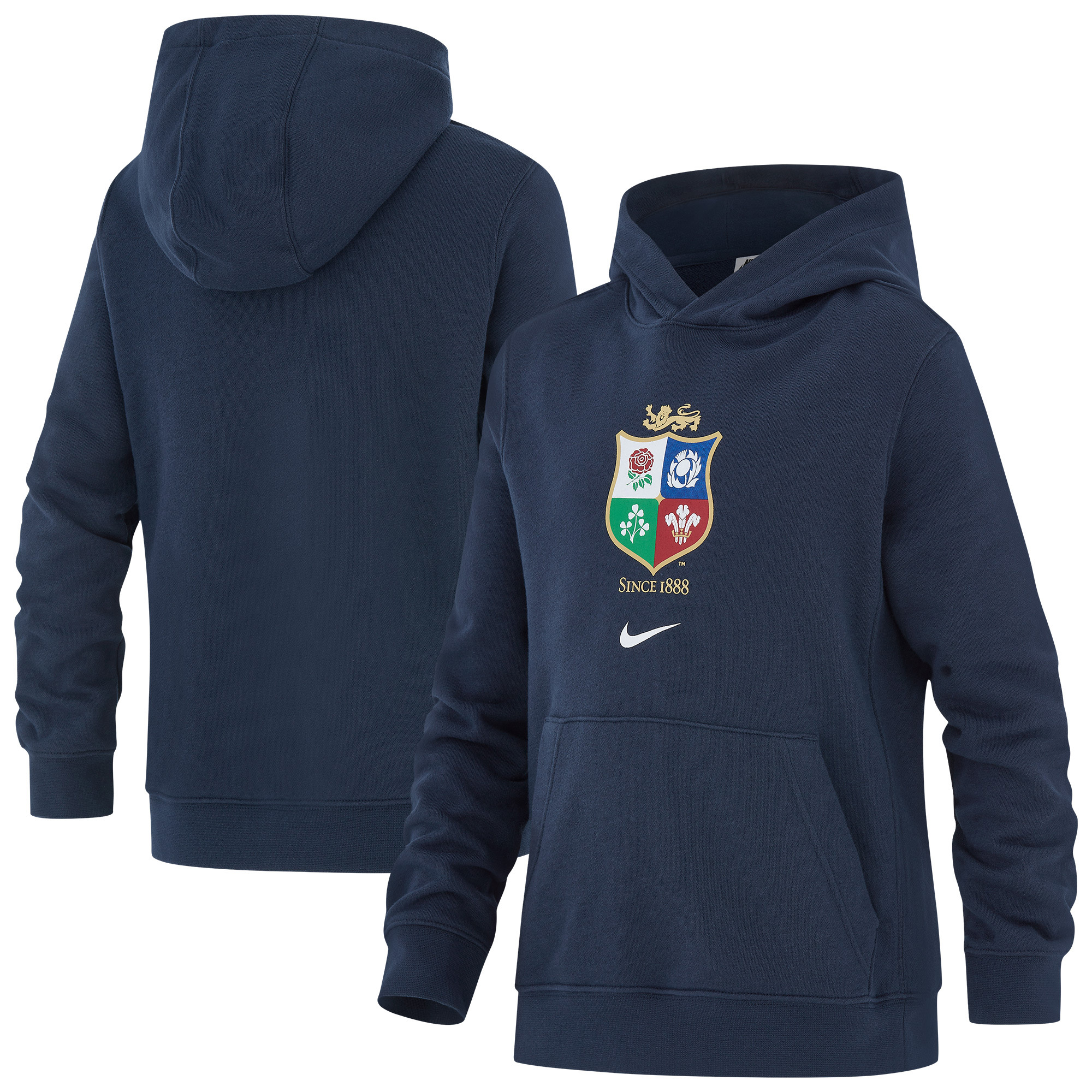 British & Irish Lions Nike Kapuzenpullover – Marineblau – Kinder Image