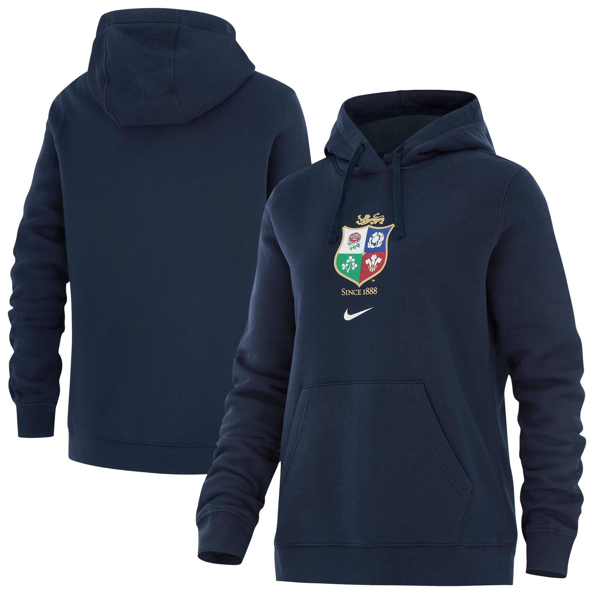 British & Irish Lions Nike Kapuzenpullover – Marineblau – Damen