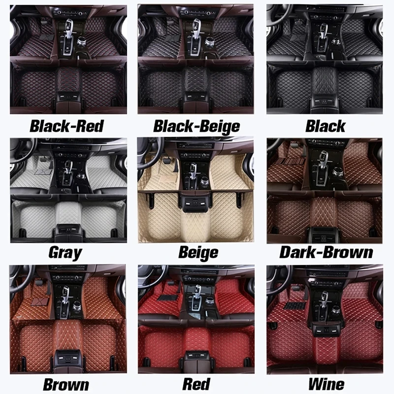 Tapis de sol de voiture pour Peugeot 307 2004-2013 307 SW 2005-2008 308 CC 308 SW 5 places 2009-2016, couverture de tapis automobile, accessoires d