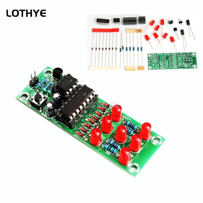LED-Würfelherstellungsset zum Selbermachen, lustiges Schweißset, elektronisches Fähigkeitstraining, Schweißübungssuite Image