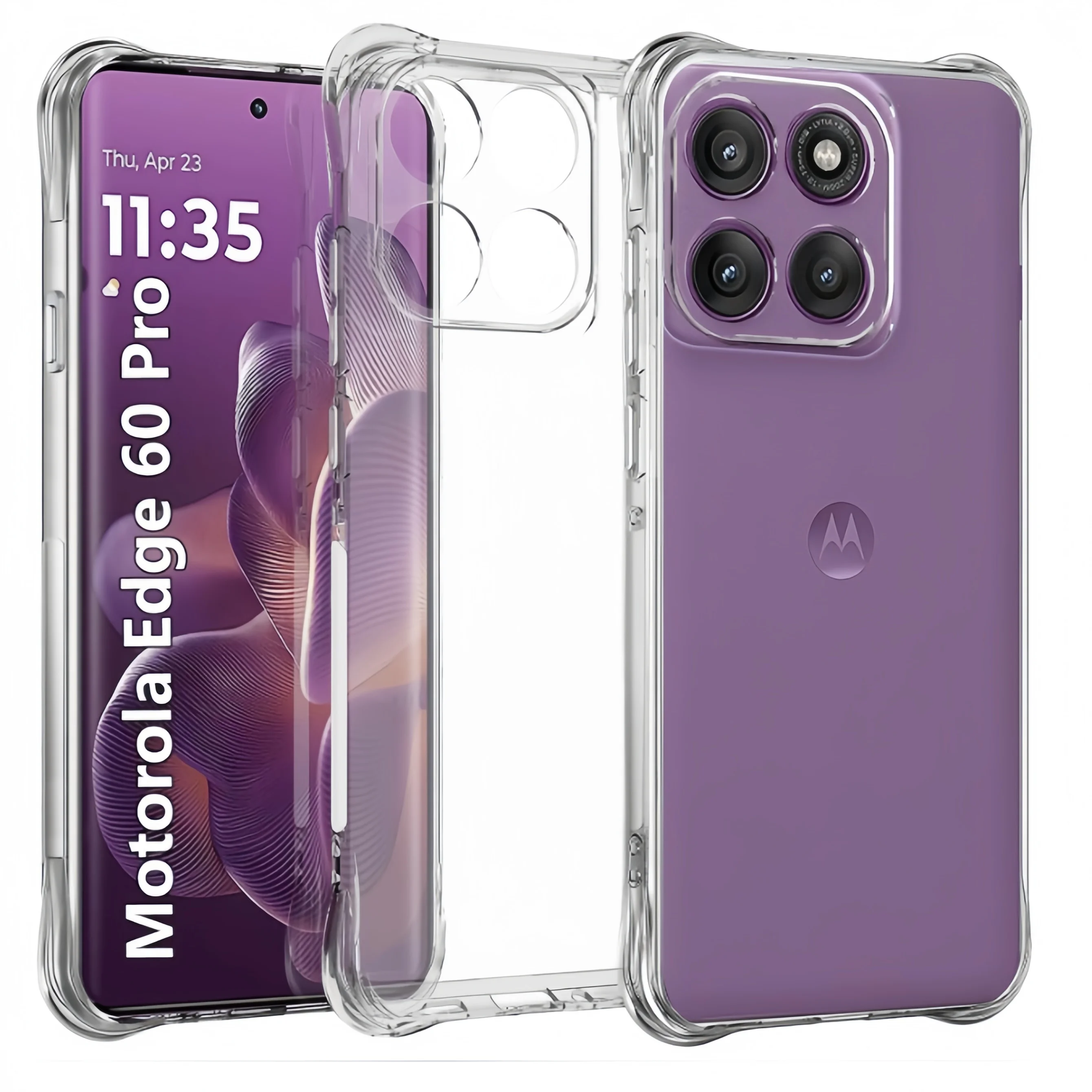Coque de téléphone transparente antichoc en TPU, étui pour Infinix Motorola Moto Edge 60 / Moto Edge 60 Pro / Moto Edge 60 Fusion / Moto Edge 50