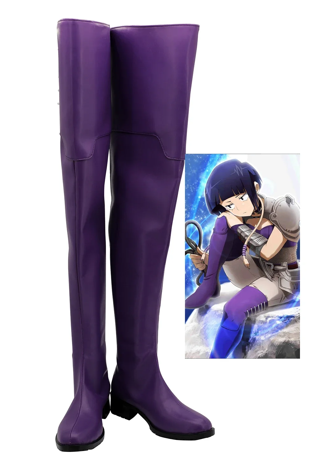 Boku no Hero Academia Kyoka Jiro Lila Stiefel Cosplay My Hero Academia Kyoka Jiro Cosplay Schuhe Lila Lange Stiefel Nach Maß
