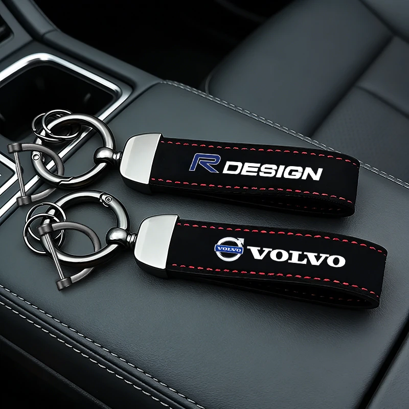 Wildleder Leder Auto Schlüsselanhänger Schlüsselanhänger Autoschlüssel Zubehör für Jeep Renegade Compass Grand Cherokee Wrangler JK Gladiator Patriot Image