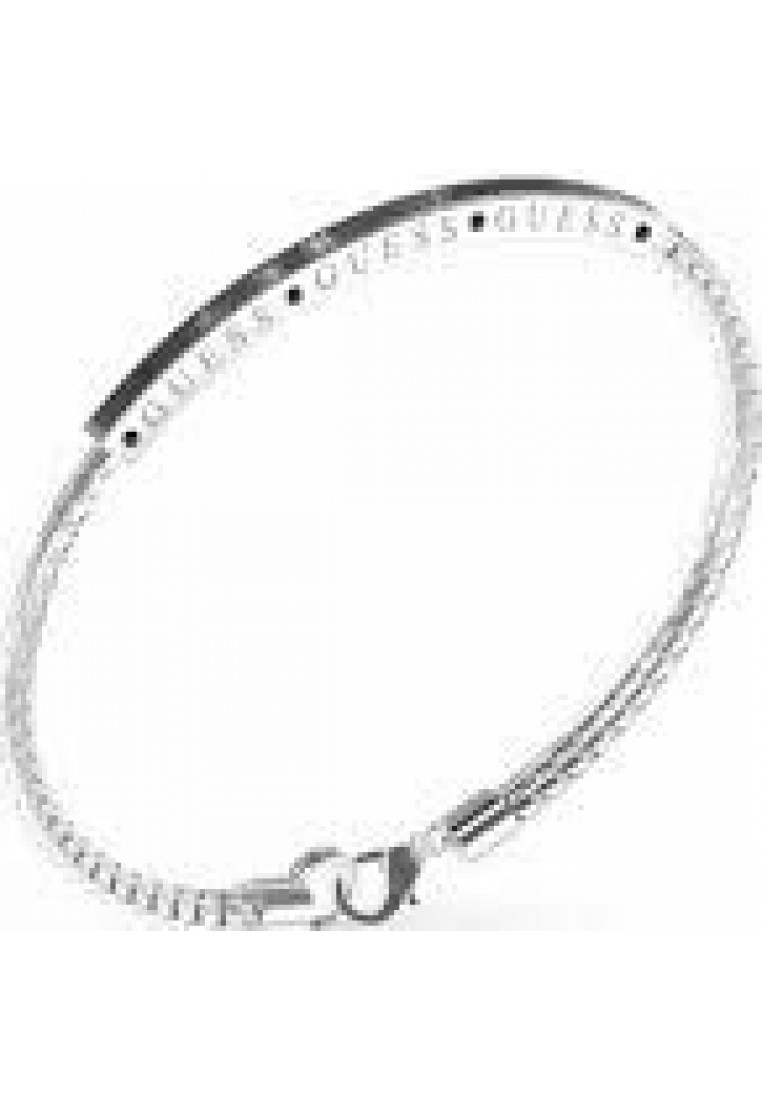 Guess JUXB03213JWSTBKS Mens Bracelet - Silver - One Size | Guess Sale | Discount Designer Brands