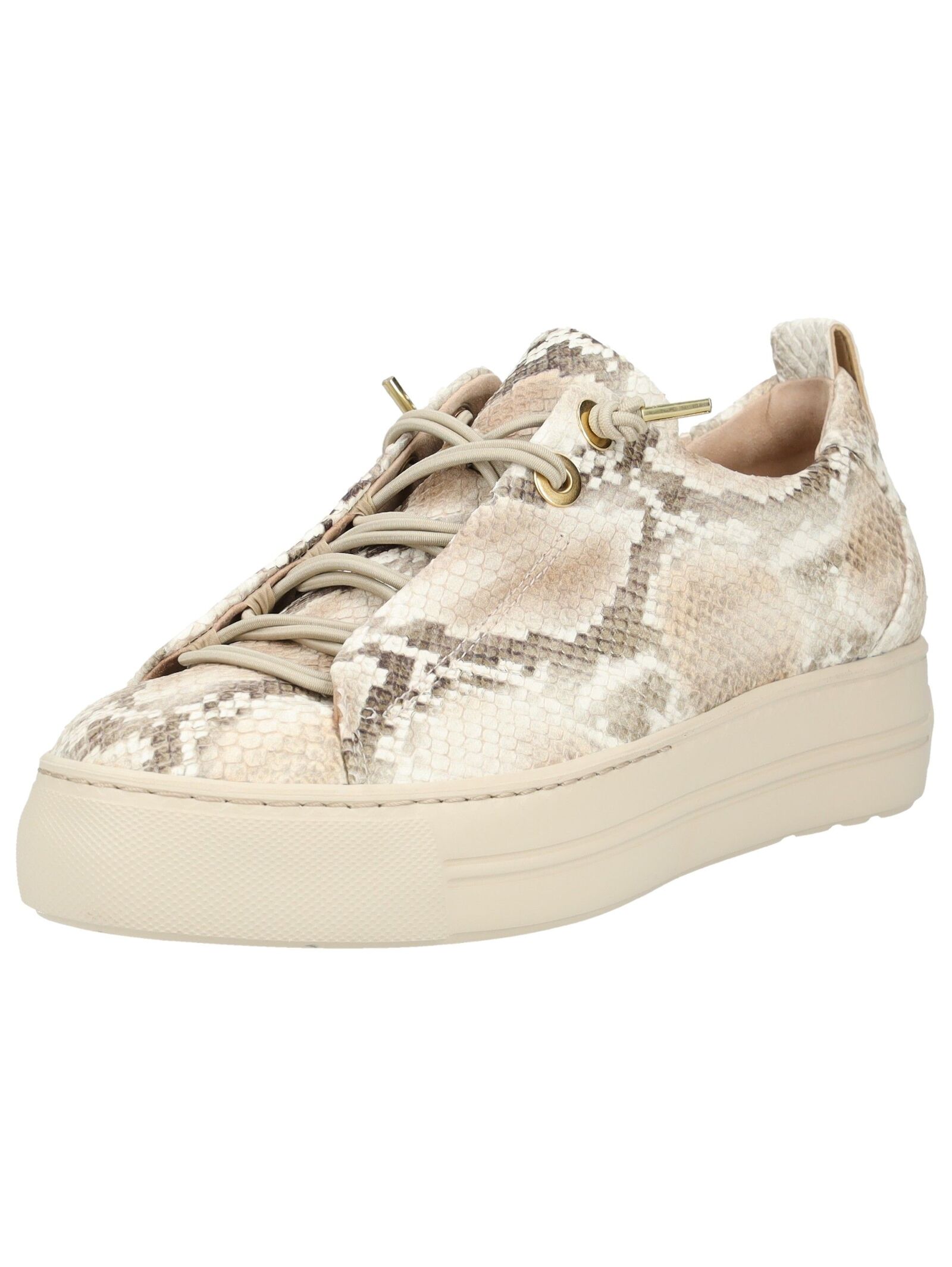 Sneaker PAUL GREEN "Paul Green Sneaker Leder", Damen, Gr. 41, beige, Leder, Schuhe Sneaker