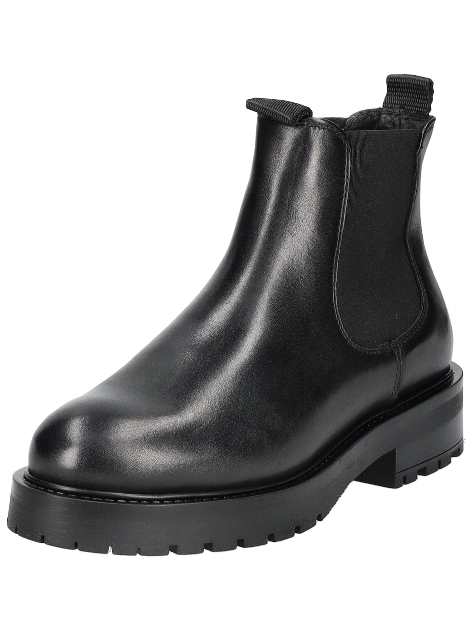 Stiefelette PAVEMENT "Pavement Stiefelette Leder/Textil", Damen, Gr. 42, schwarz, Leder, Textil, Schuhe Stiefelette