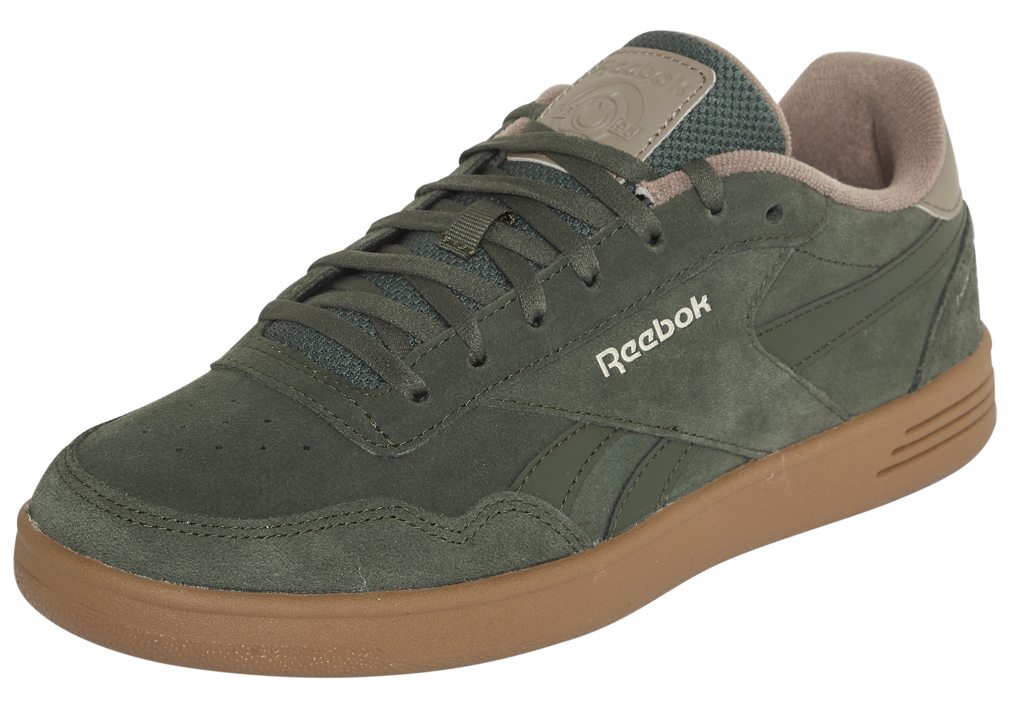 Sneaker REEBOK CLASSIC "REEBOK COURT ADVANCE", Damen, Gr. 40, gritgrün, flintgrau, grittygrau, Leder, Synthetik, Schuhe Sneaker