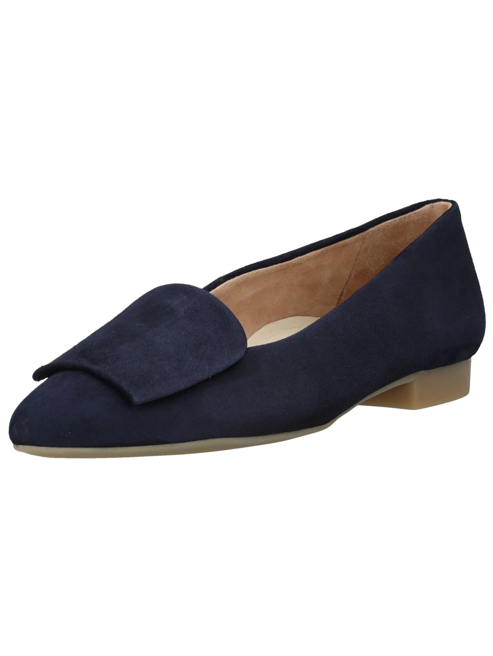 Ballerina PAUL GREEN "Paul Green Ballerinas Leder", Damen, Gr. 40, blau, Leder, Schuhe Ballerina