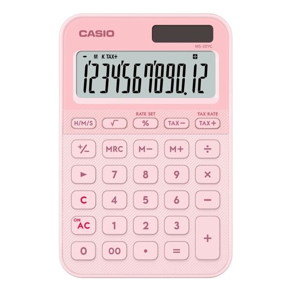 CASIO Tischrechner »MS-20YC« Rosa, 10.1x1.8 cm Image