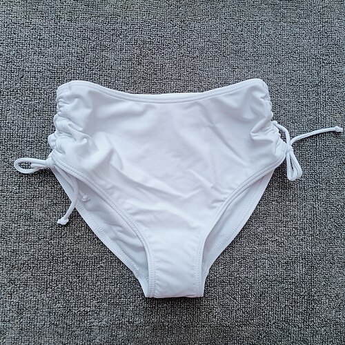Damen Badeanzug Dehnbare Boxershorts Freche Unterhose Bademode Urlaub Strandbekleidung Einfarbig Ärmellos Badeanzüge Image