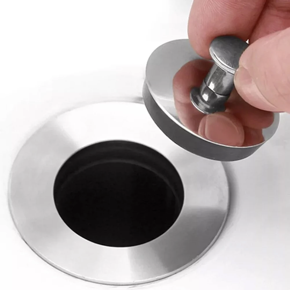 1pc Badezimmer Waschbecken Edelstahl Waschbecken Stecker Badewanne Abfluss Stopper Gummi Waschbecken Stecker Badewanne Abfluss Stopper Waschbecken Stecker