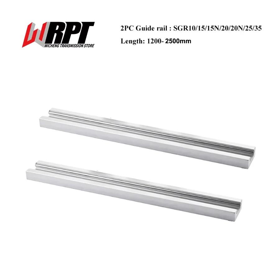SGR10 SGR15N SGR20 SGR25 Integrierte Zweiachsige Linearführung Optische Achse Fotografie 2PCS Länge 1200-2500mm 3D-Drucker Schiene Image