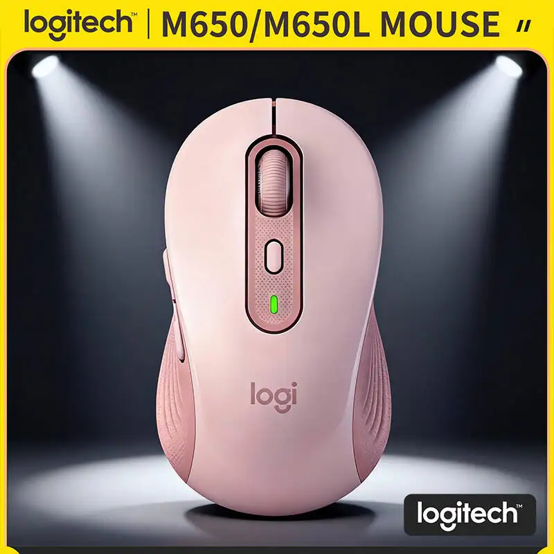 Logitech M650/M650L kabellose Maus – 5 benutzerdefinierte Tasten, Dual-Konnektivität, 4000 DPI-Tracking, kompatibel mit Logi-Optionen+ Image