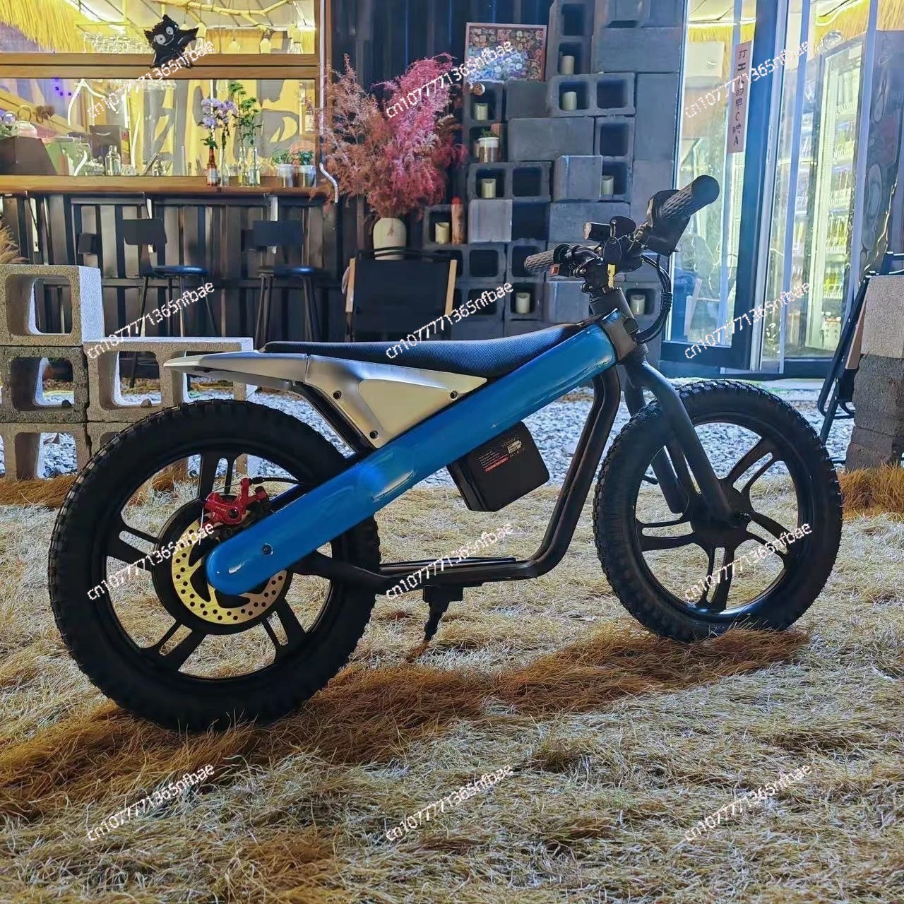 16-Zoll-Elektro-Laufrad für Kinder – E-Scooter-Fahrrad für Kleinkinder, verstellbares Kinder-Reitspielzeug für 5–10 Jahre Image