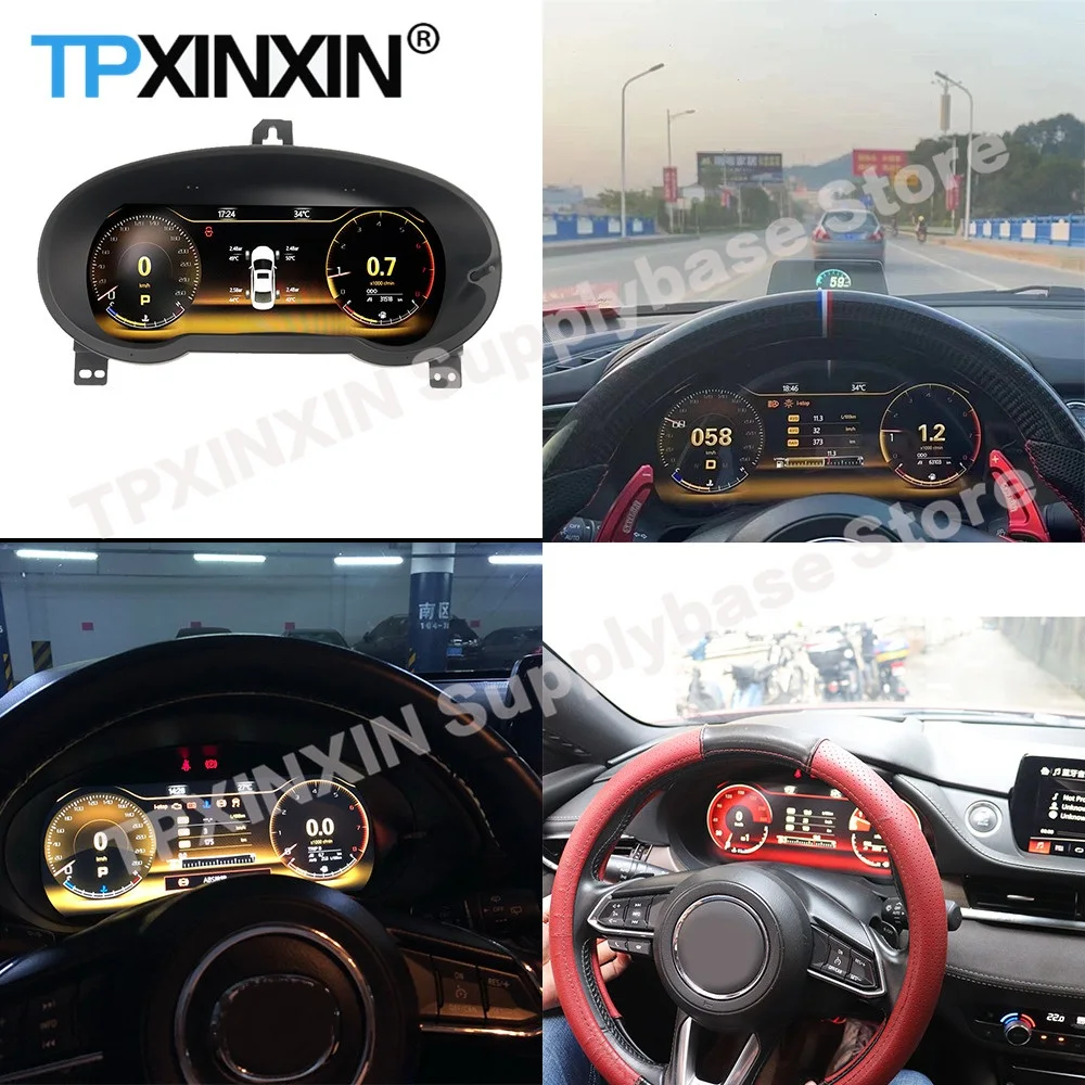12,3 zoll Für Mazda 6 CX-4 CX-5 CX-7 Atenza 2016 2017 2018 2019-2021 Android Auto Digitale Cluster LCD dashboard Instrument Panel Image