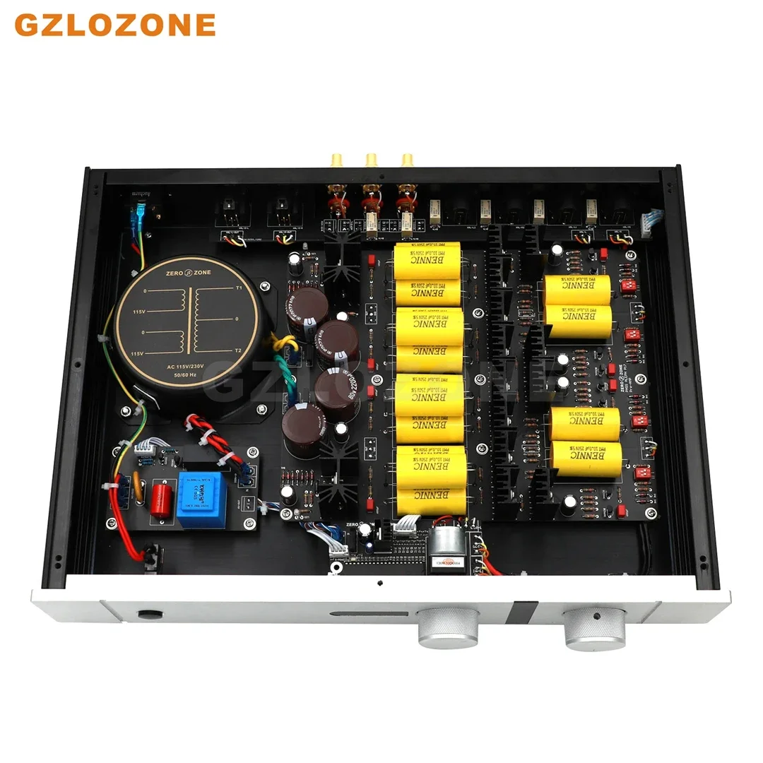 ZEROZONE HIFI PASS P17 MOSFET Fernbedienung Vollständig symmetrischer Klasse-A-Vorverstärker 50W OFC Ringtransformator aus reinem Kupfer Image