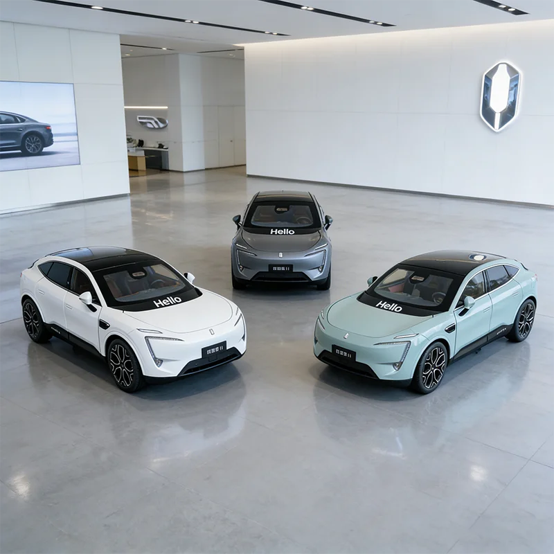 Avatr 11, Maßstab 1:18, Legierung, vollständig offenes Automodell, Hobby-Sammlung, Auto, Weihnachtsgeschenk, Druckguss, exquisite Ornamente, Metall-Souvenir