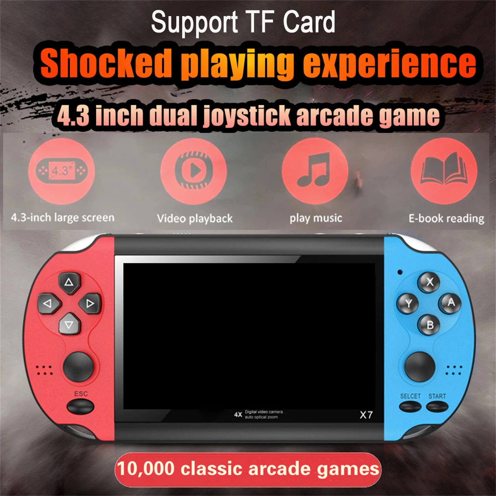 Console de jeu vidéo rétro Portable, Machine de jeu vidéo, Mini lecteur d