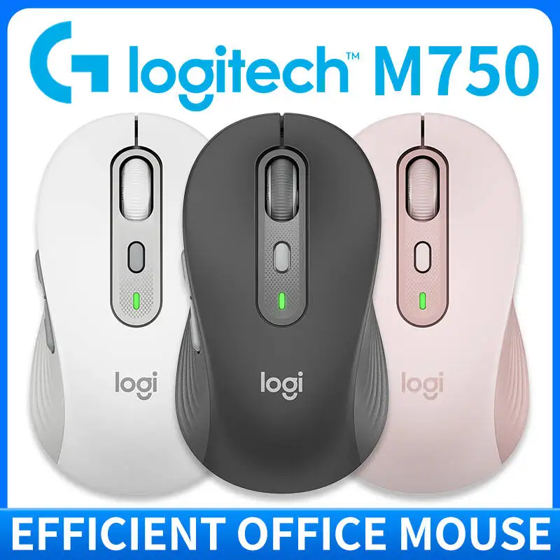 Logitech M750/M650/M650L kabellose Bluetooth-Maus für Bürogebrauch, leise und kleine/große Laptops Image