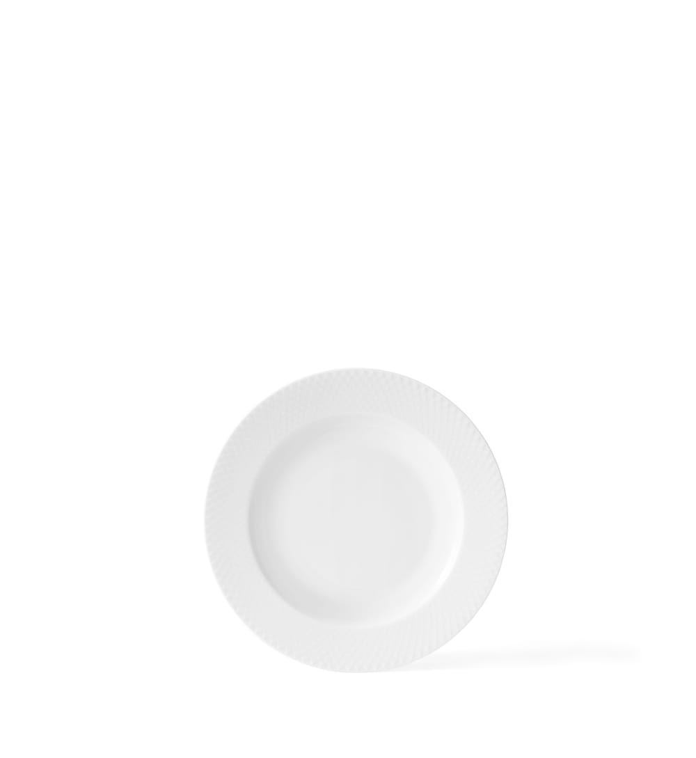 Assiette creuse Rhombe céramique blanc Ø23 cm