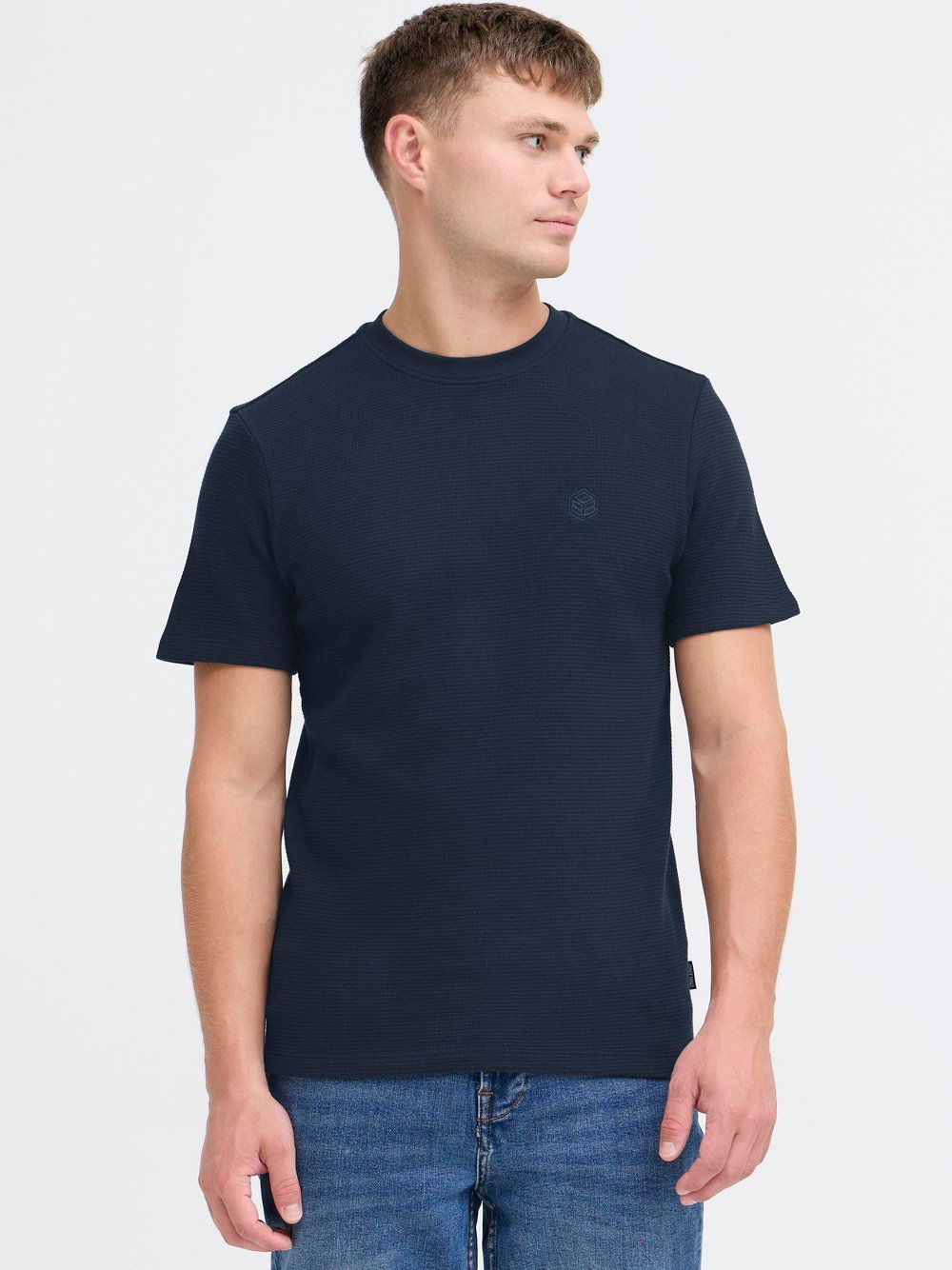 BLEND Rundhalsshirt Herren blau, M Image