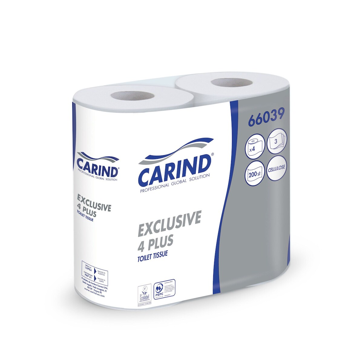 Carind Exklusiv-Toilettenpapier, 4er-Packung mit 10 Rollen Image