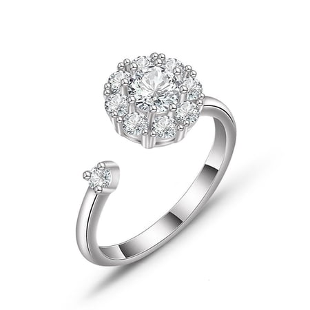 LICEWO Fidget Anxiety Ring for Women Fidget Spinner Stress Worry Rings Spinning Rings Meditation Anti-Anxiety Calming Worry Stress Relief Ring Jewelry Valentine s Day Gifts