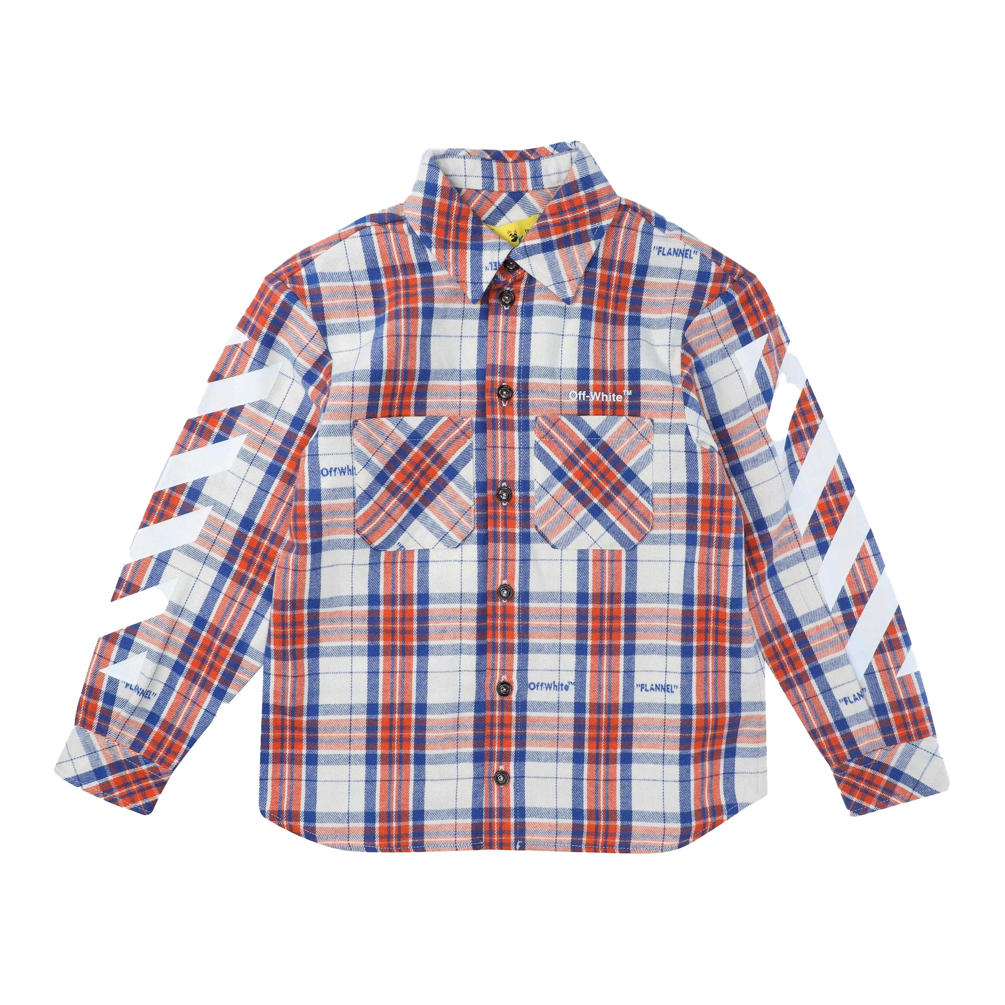 Off White - "Helvetica" Hemd für Kinder, Flanell (Bunt) Image