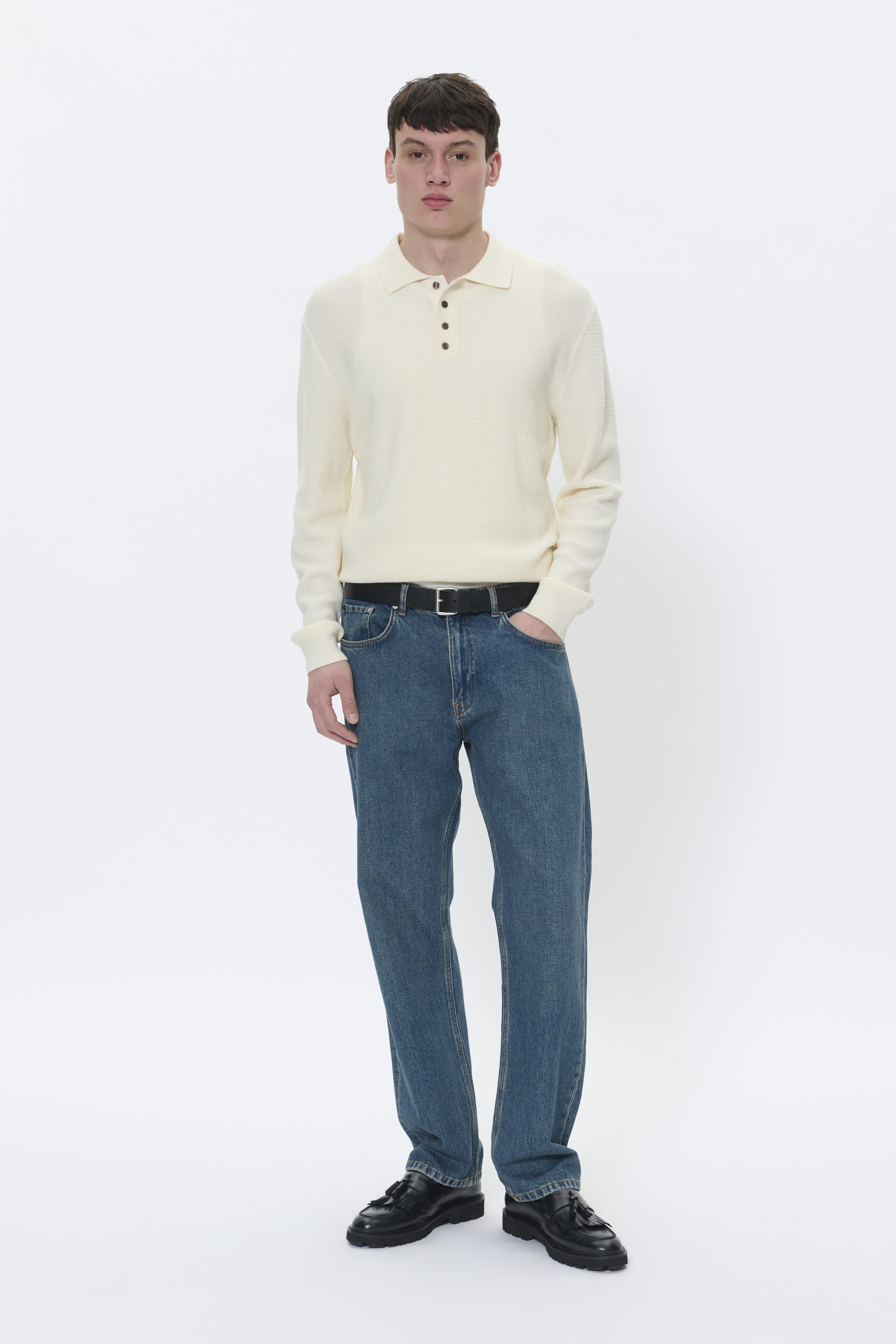 Strickpullover MAkerone Gerade Passform offwhite Image