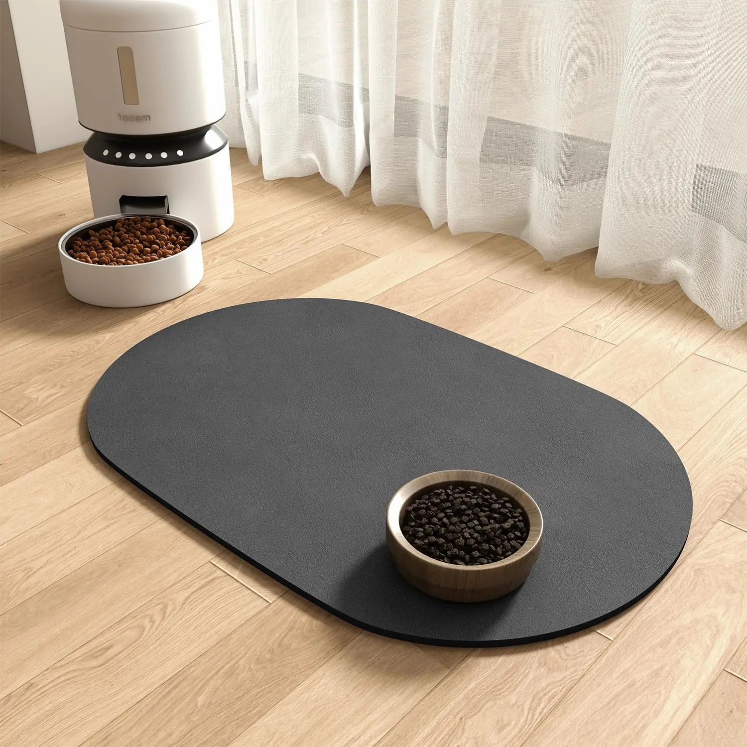 Tapis de nourriture absorbant pour chien-tapis pour chien pour bol de nourriture et d'eau tapis de nourriture pour animaux de compagnie à séchage rapide sans taches tapis d'alimentation pour