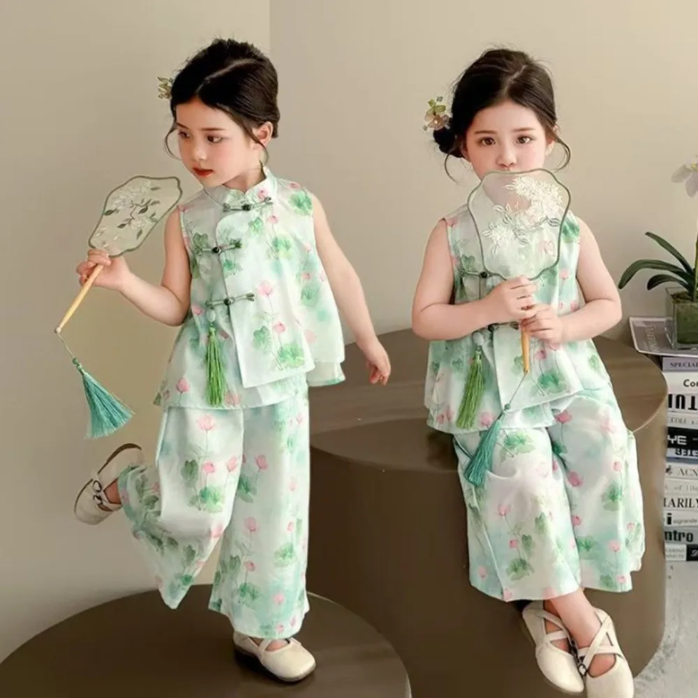 Vêtements pour enfants de style ethnique fin, vêtements pour enfants, vêtements de danse, costume de performance, costume d