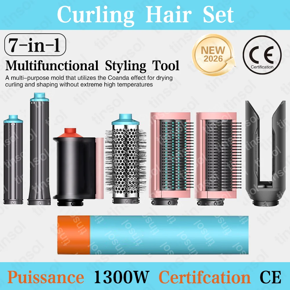 7-in-1 Multifunktions-Haartrockner Lockenstab und Glätteisen Set - Erzielen Sie Salon-Qualität Styling-Ergebnisse Direkt zu Hause Image