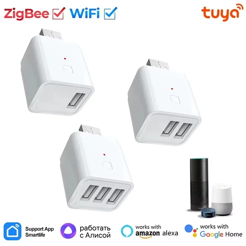 Smart WiFi Micro-USB-Adapter, WLAN-Mini-USB-Schalter-Adapter, 5V Micro-USB-Ladegerät, Smart Life Steuerung, Alexa, Google Home Image