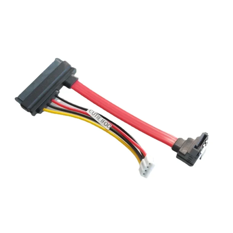 7+15 22pin auf 90 Grad 7P SATA Festplatte PH2.0 Kleines 4-poliges Stromdatenkabel 2in1 für HTPC HIN MINI ITX Mainboardkabel 10cm Image