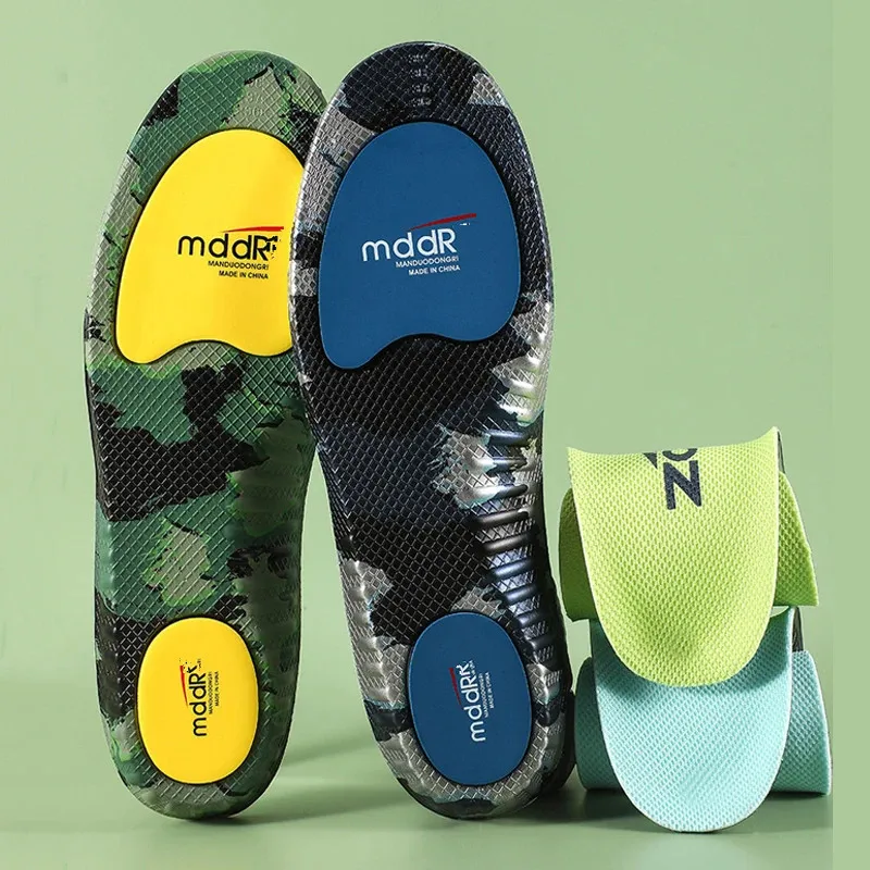 Orthopädische Einlegesohlen für Männer und Frauen, Schuh-Einlagen mit Fußgewölbestütze, Stoßdämpfung, bequeme, atmungsaktive, desodorierende Sohle für Schuhe