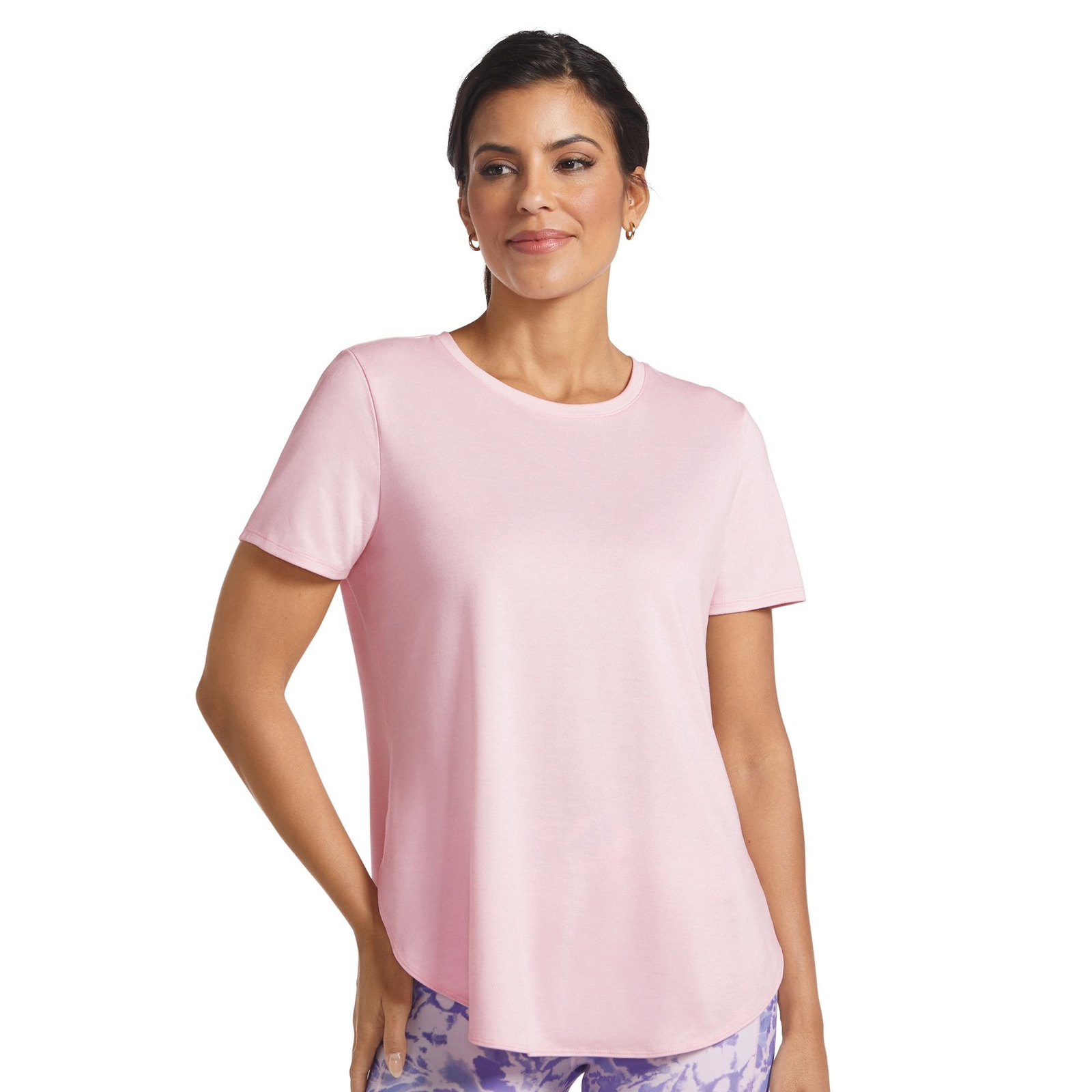 Skechers Women's GO WALK Wear GO DRI Swift Tunic Tee (Size XXL) Pink Sugar, Polyester,Spandex