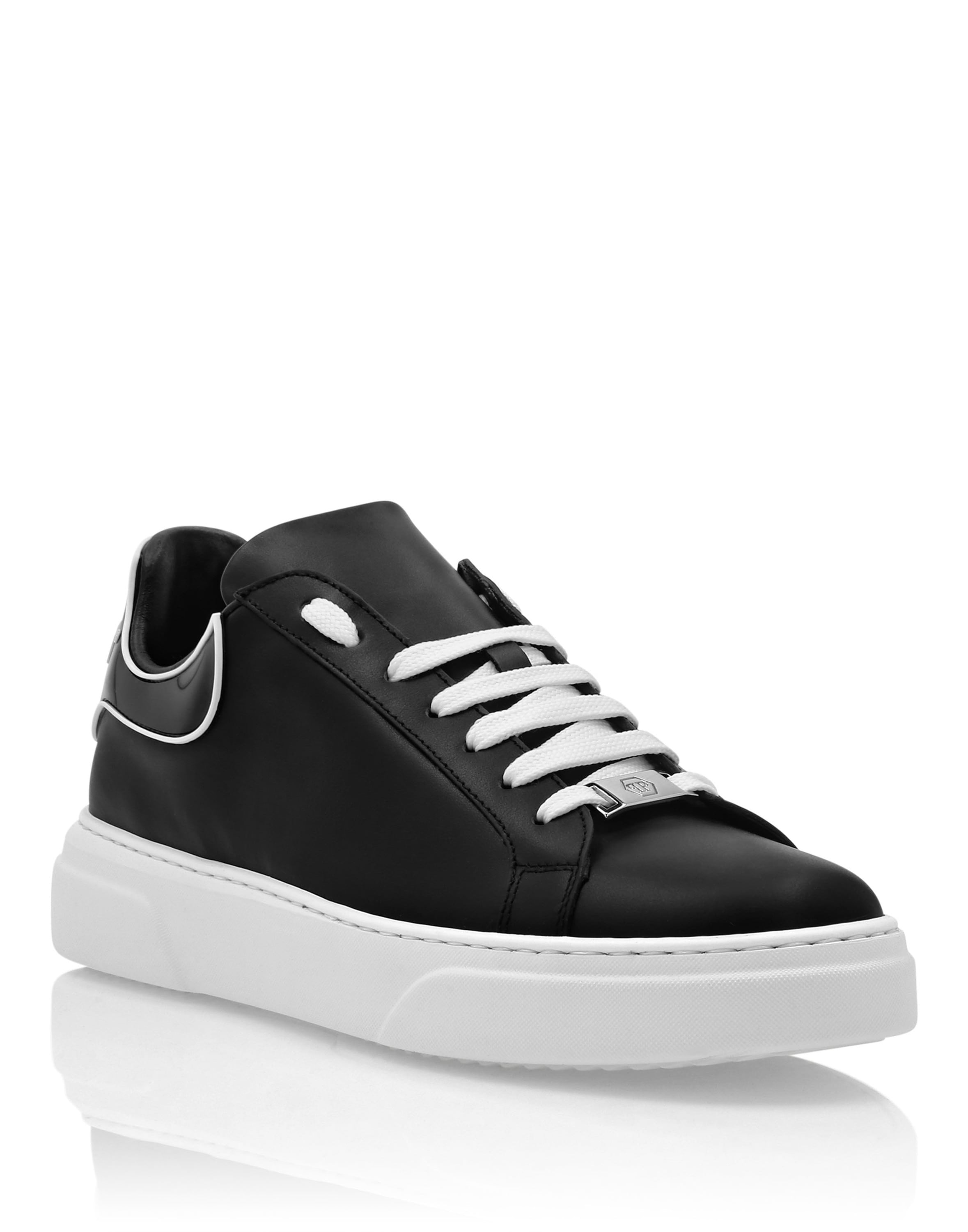 Sneaker PHILIPP PLEIN "Big Bang", Damen, Gr. 35, Normalschaft, 0201, schwarz, weiß, Schuhe Sneaker