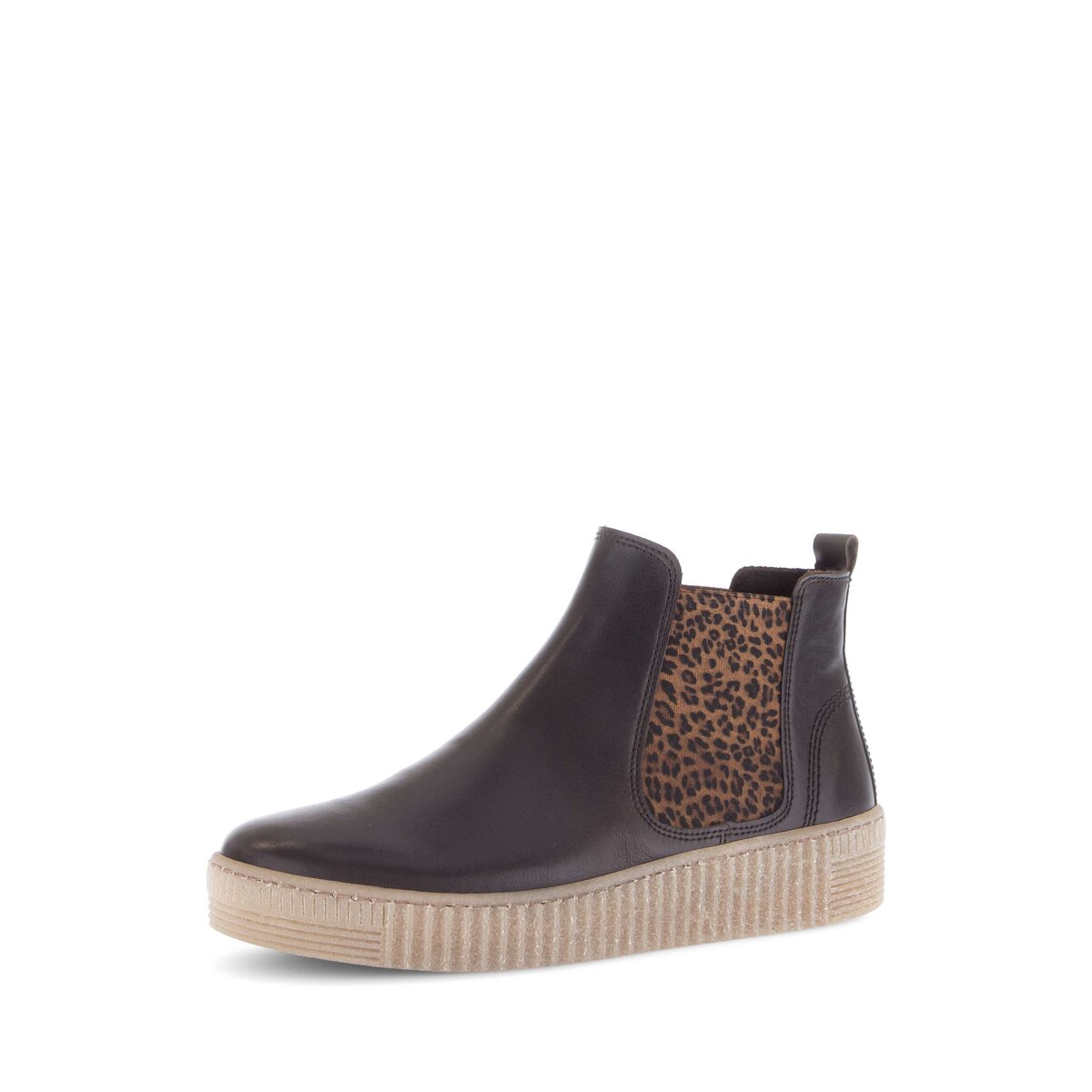 Chelseaboots GABOR "Chelsea Boot Glattleder", Damen, Gr. 40, braun, Schuhe Chelseaboots