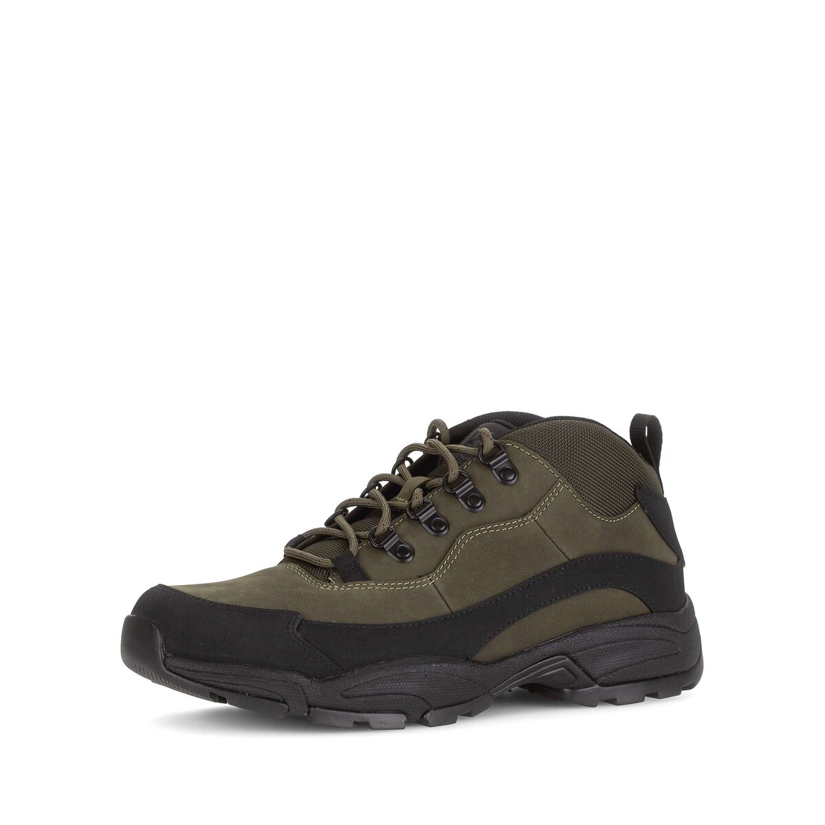 Sneaker GABOR "Gabor Sneaker low Rauleder", Damen, Gr. 45, grün, Schuhe Sneaker