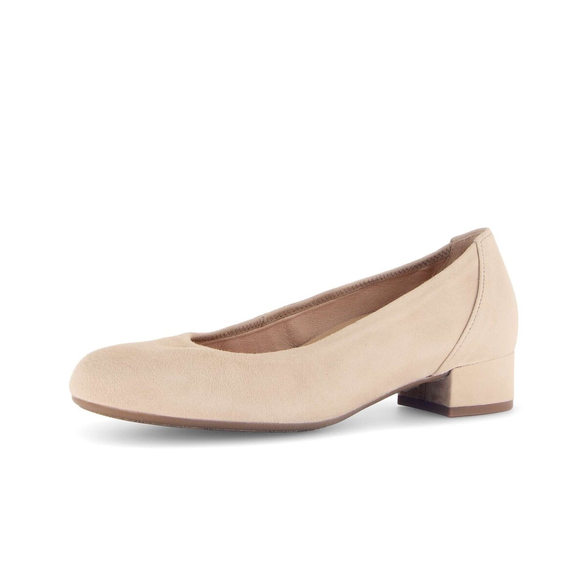 Pumps GABOR "Eleganter Pumps Rauleder", Damen, Gr. 35, beige, Schuhe Pumps